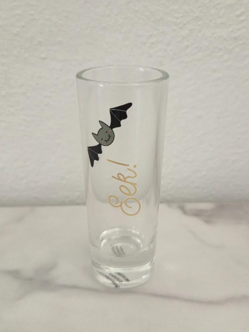Halloween Spooky Shot Glasses Set of 4 Black Cat Ghost Skull Barware - Picture 5 of 16